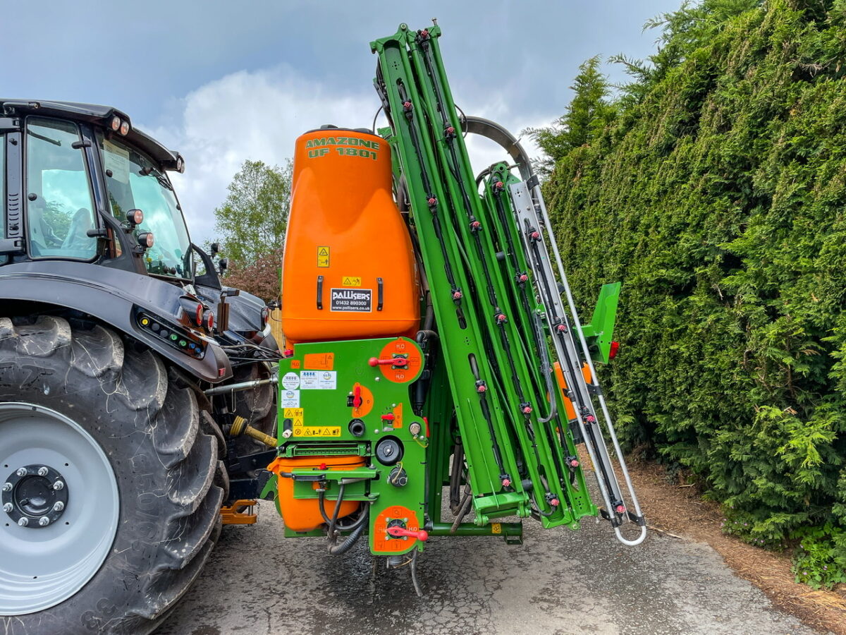 Amazone UF 1801 21 metre mounted sprayer Pallisers of Hereford Ltd