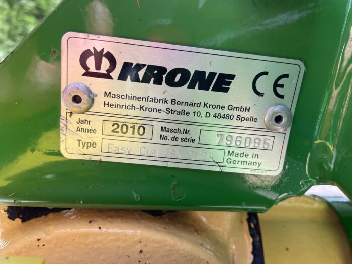 Krone EasyCut 280 CV-Q mower conditioner