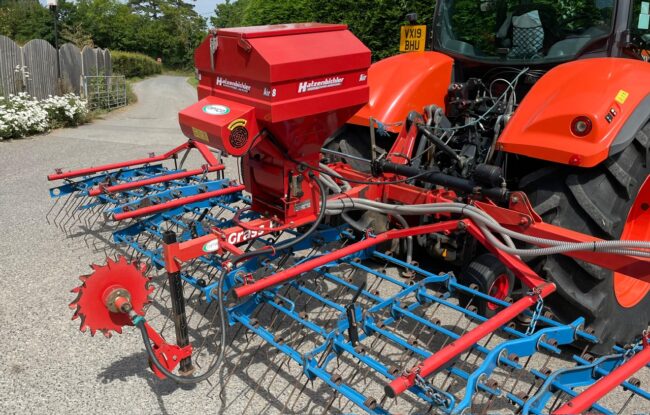 Opico grass harrow & air seeder