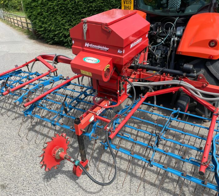 Opico grass harrow & air seeder